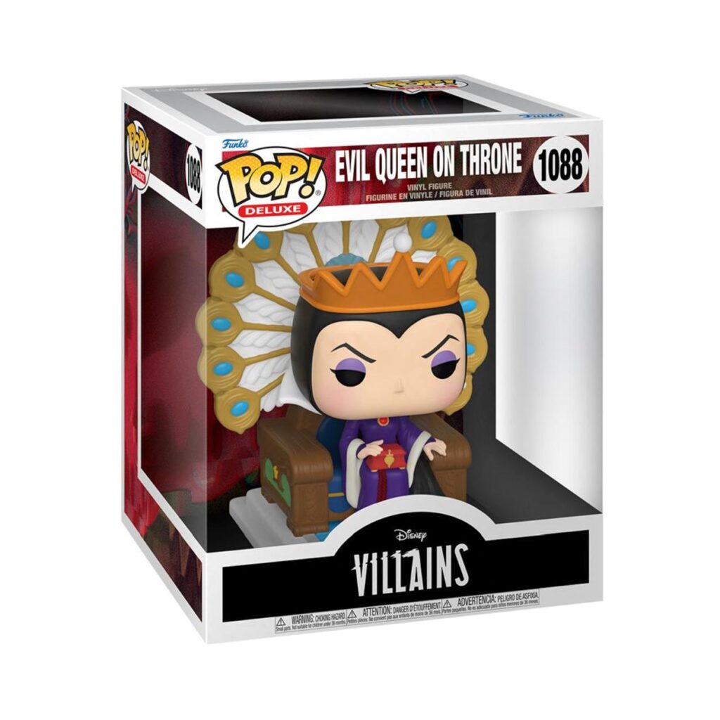Funko Pop! Deluxe: Disney Villains Snow White and the Seven Dwarfs – Evil Queen on Throne #1088 Vinyl Figure