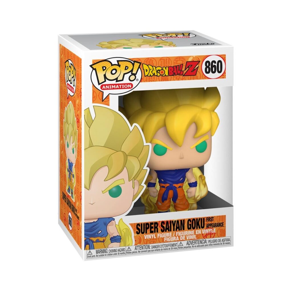Funko Pop! Animation: Dragon Ball Z S8 – Super Saiyan Goku First Appearance #860 Vinyl Figure