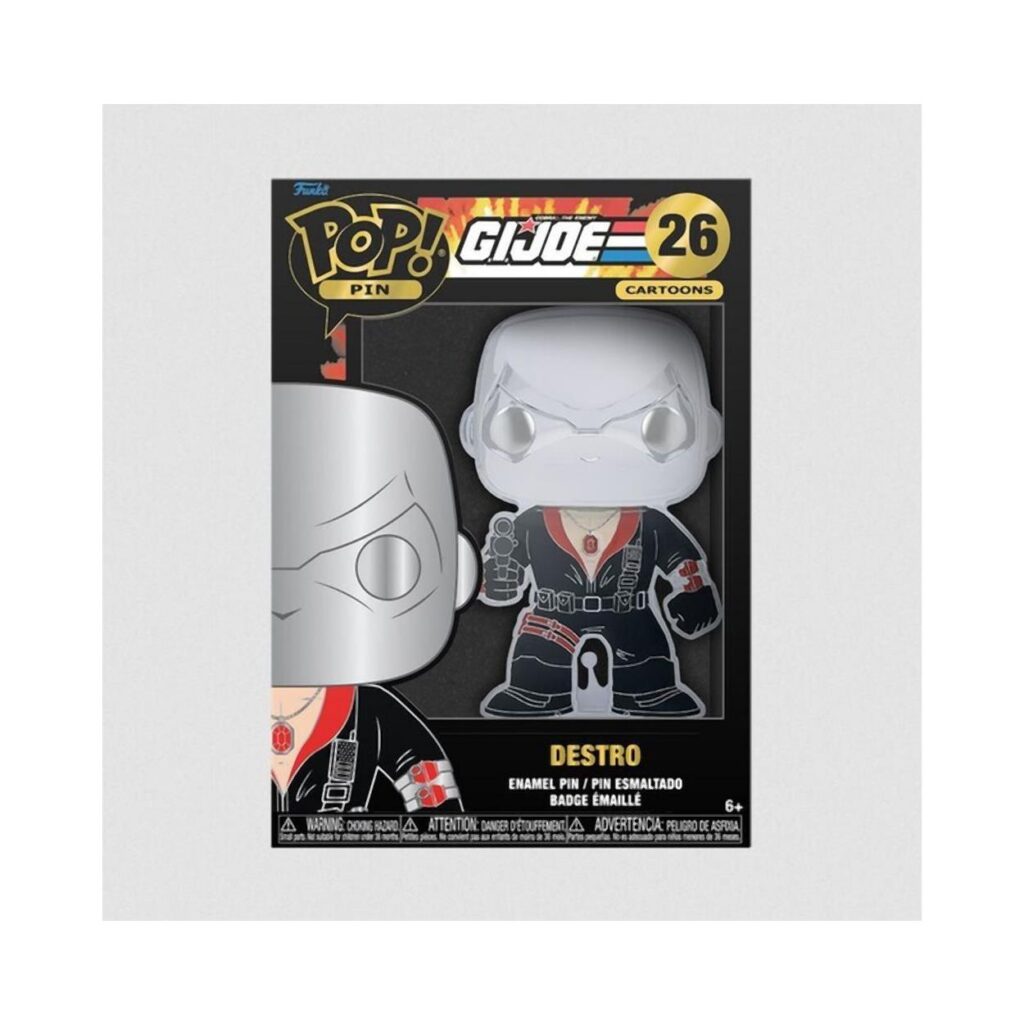 Funko Pop! Cartoons Pin: GI Joe – Destro #26 Large Enamel Pin (GIJPP0003)
