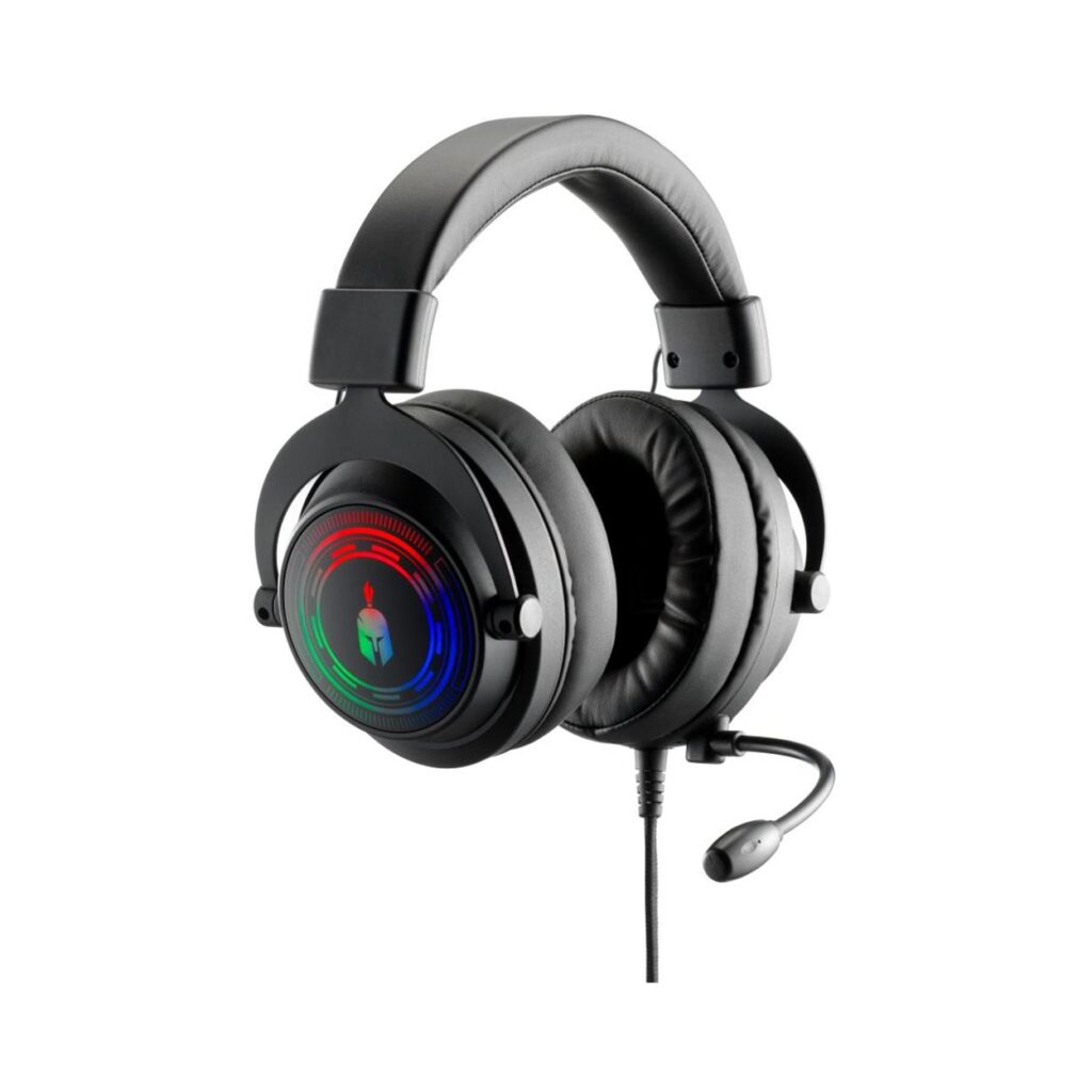 Spartan Gear – Myrmidon 3 Wired Headset (compatible with PC, playstation 4, playstation 5, xboxone, xbox series x/s, switch) (color: Black)