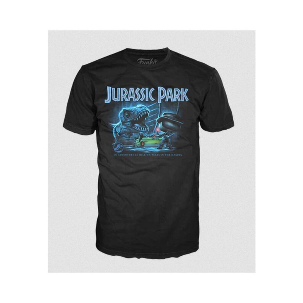 Funko Pop! Tee: Jurassic Park – T-Rex with Jeep (XL)