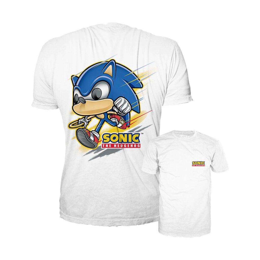 Funko Pop! Tees (Adult): Sonic – Sonic (Running) T-Shirt (L)