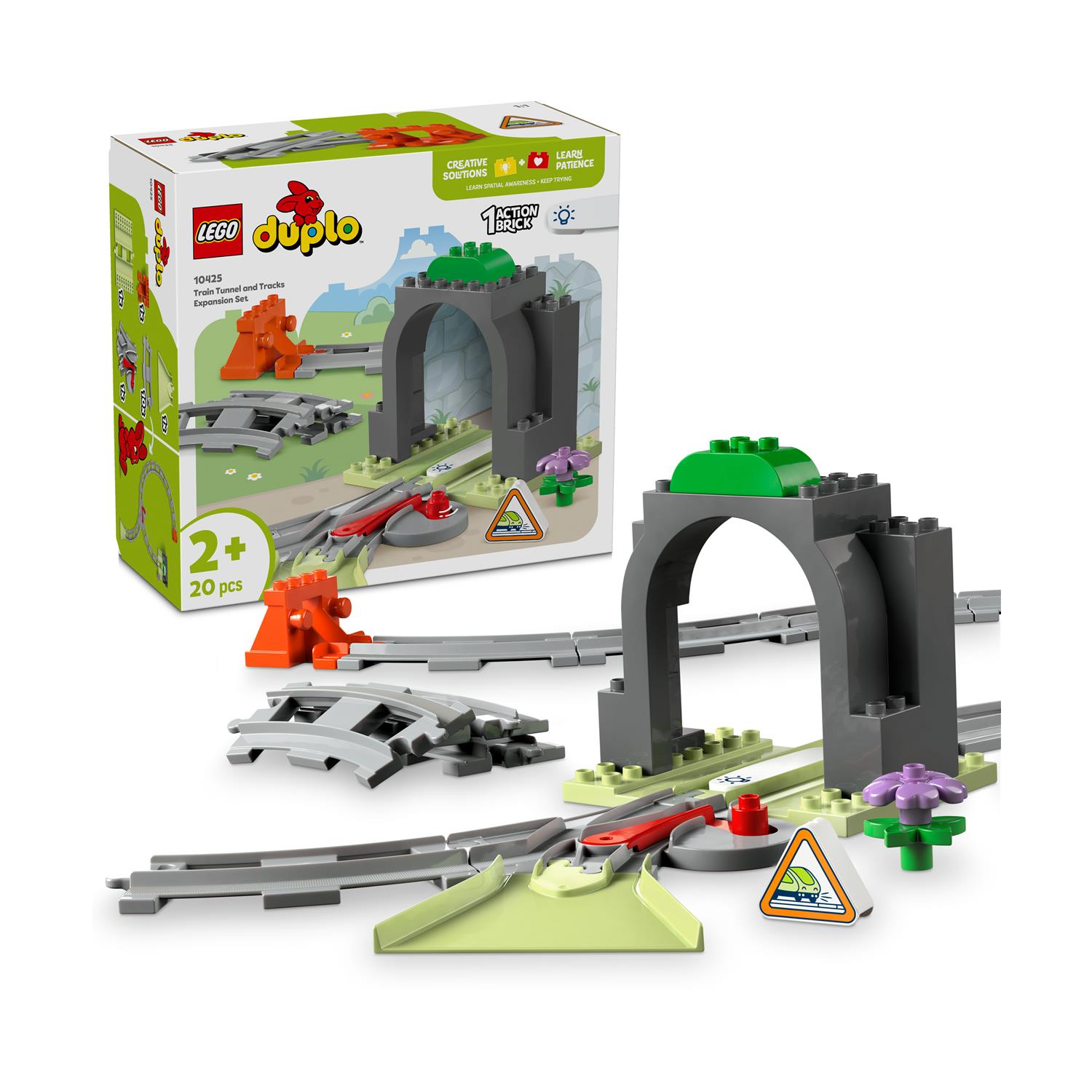 LEGO DUPLO Town: Train Tunnel and Tracks Expansion Set (10425)
