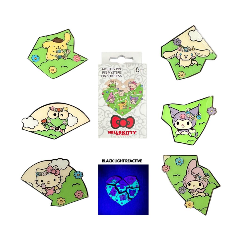 Loungefly Sanrio: Hello Kitty and Friends – Flower Crown Puzzle Blind Box Enamel Pins (SANPN0261-EA)