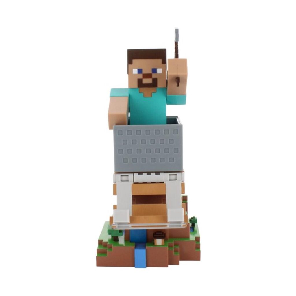 EXG Cable Guys: Minecraft – Steve Phone & Controller Holder (CGCRMC400728)