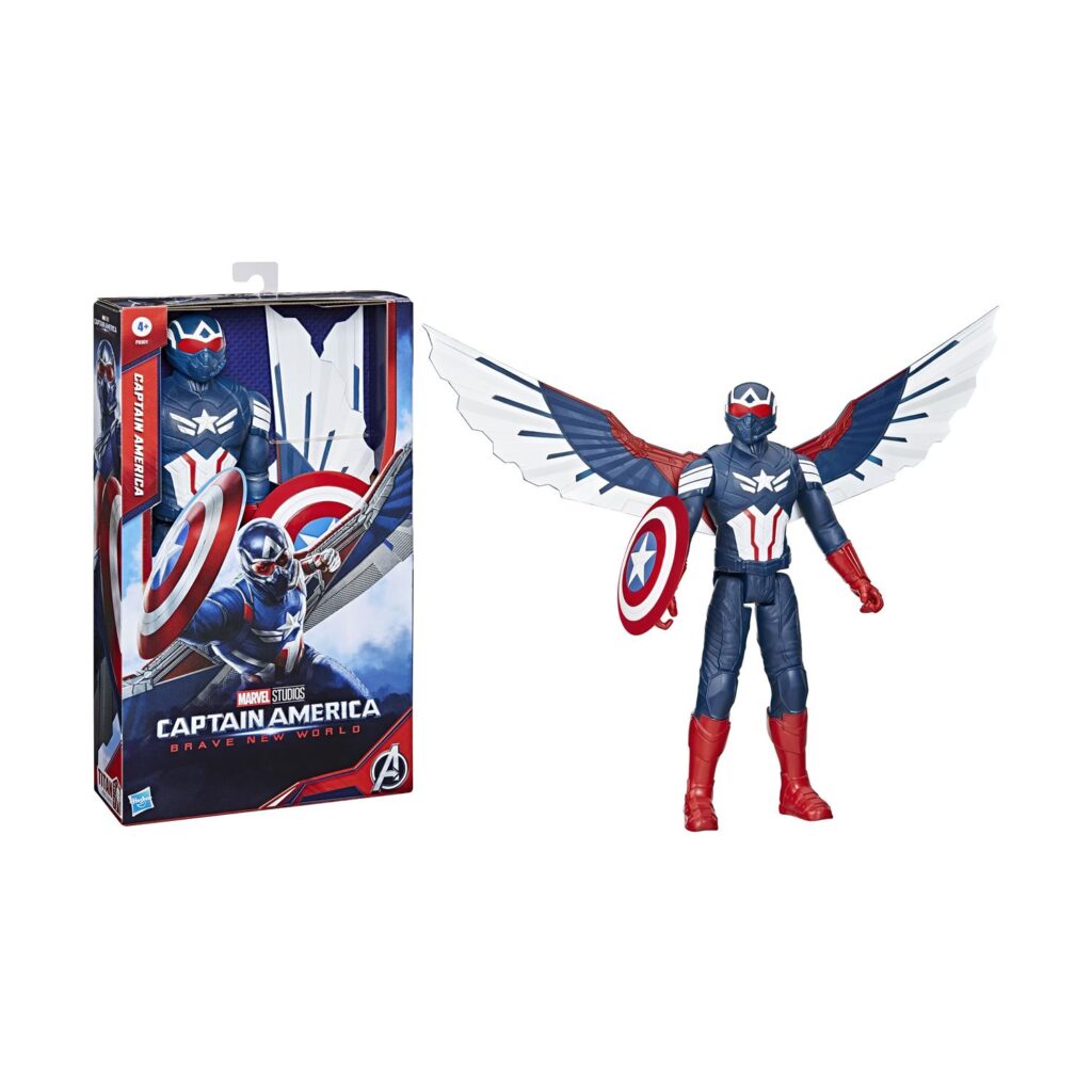 Hasbro Marvel Captain America: Brave New World – Titan Heroes Captain America Deluxe Titan Figure (F9301)