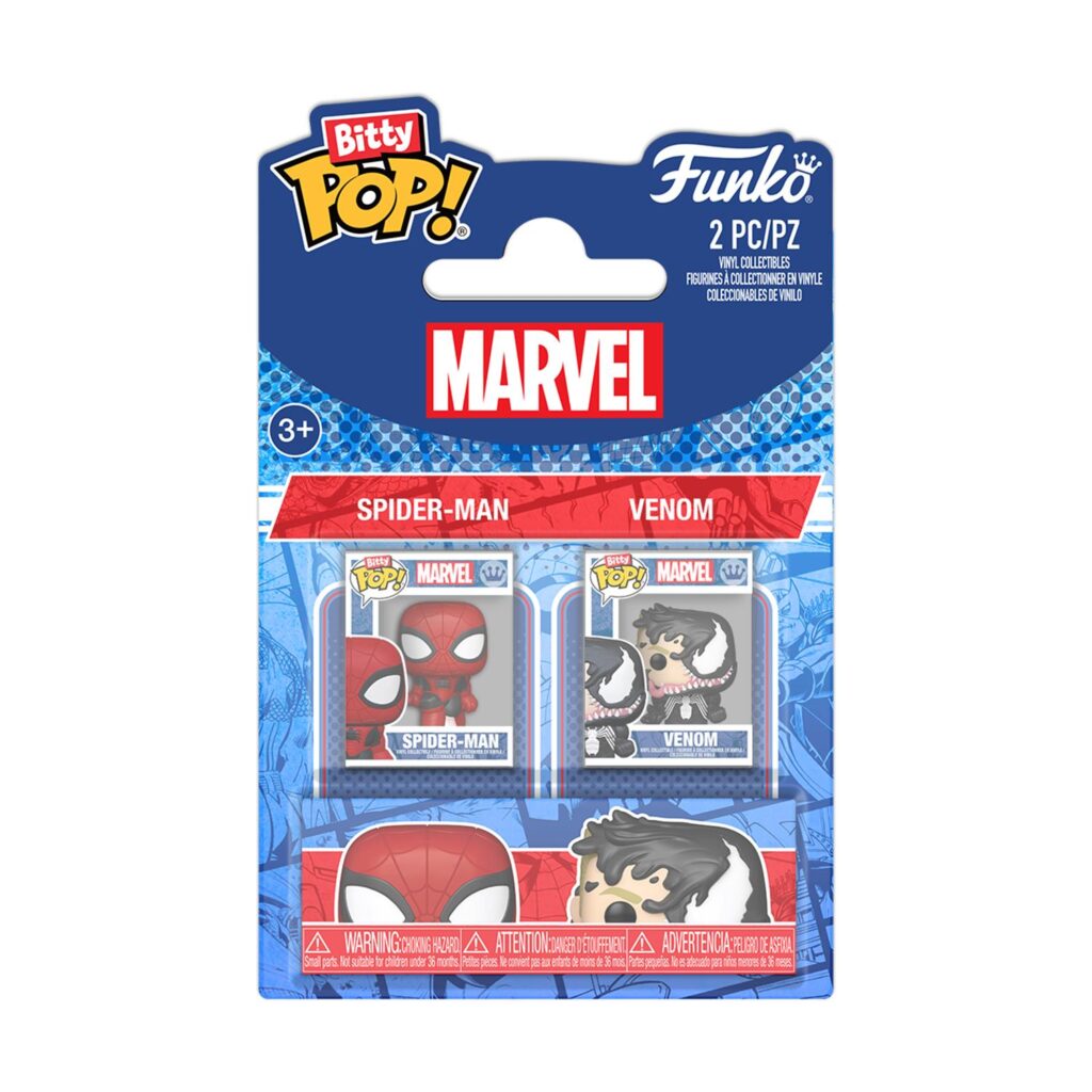Funko Bitty Pop! 2-Pack Marvel: Spider-Man – Spider-Man & Venom Vinyl Figures