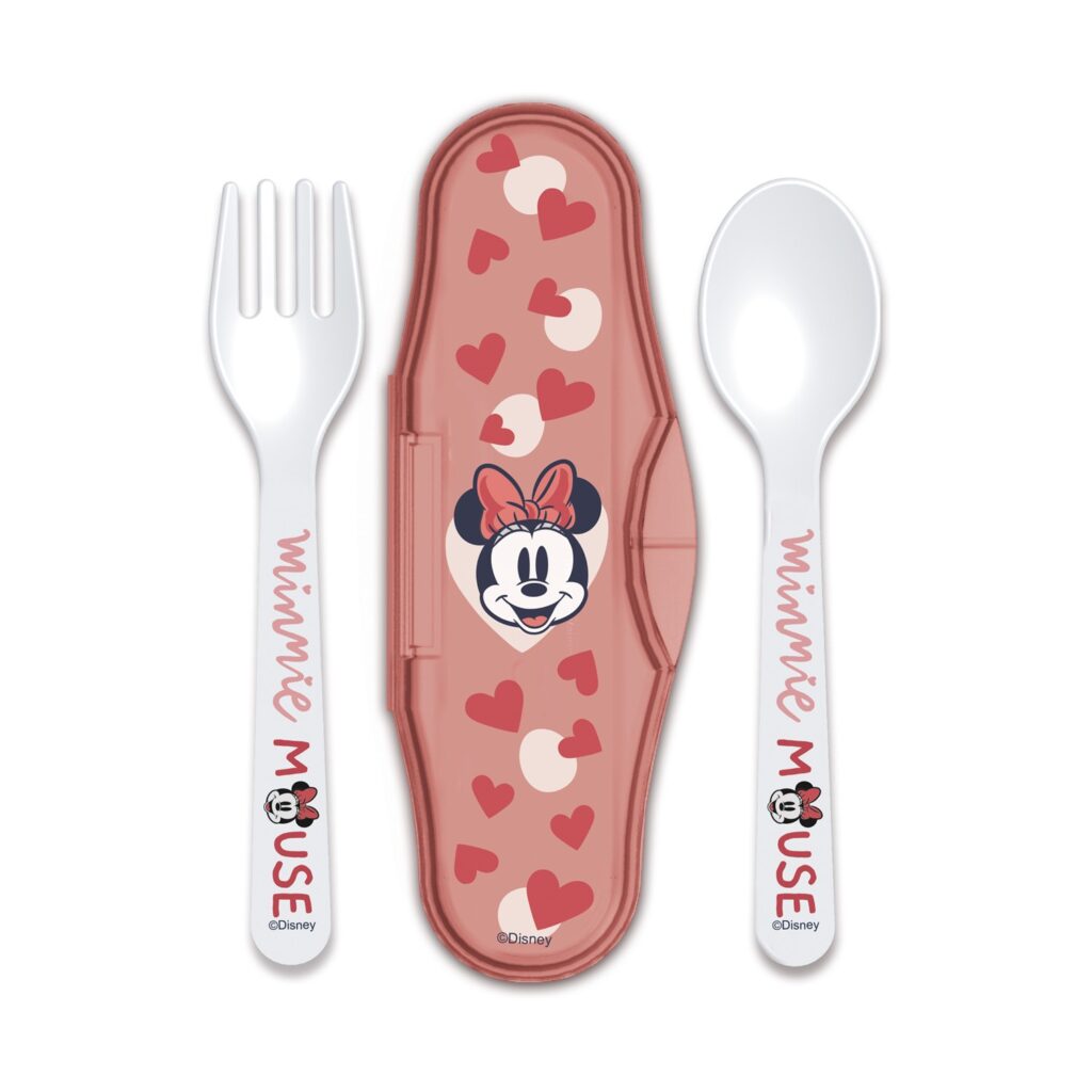 Stor Disney: Minnie Mouse Heart Full – Toddler 2 Pcs PP Traveling Spoons (10766)