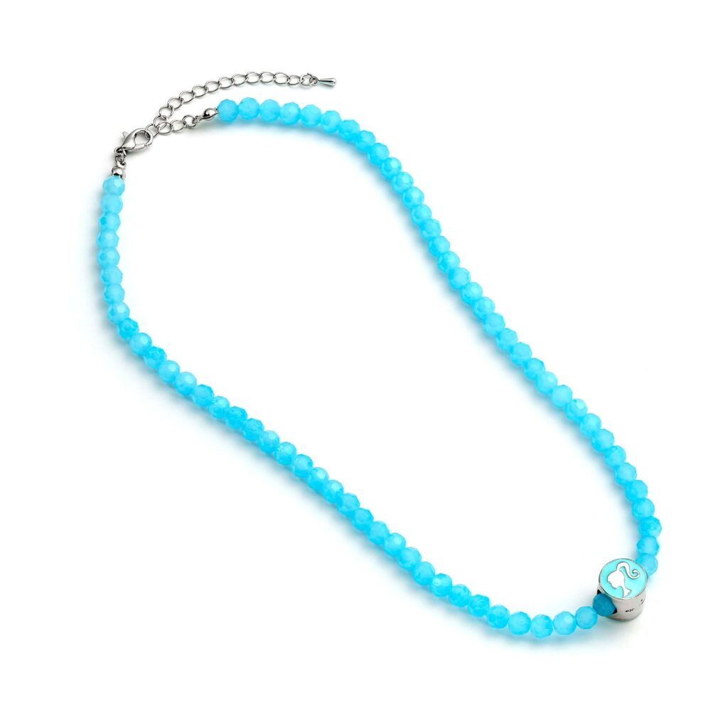 Carat Shop Barbie – Blue bead necklace with round Barbie – Bead Charm (BMN00005)