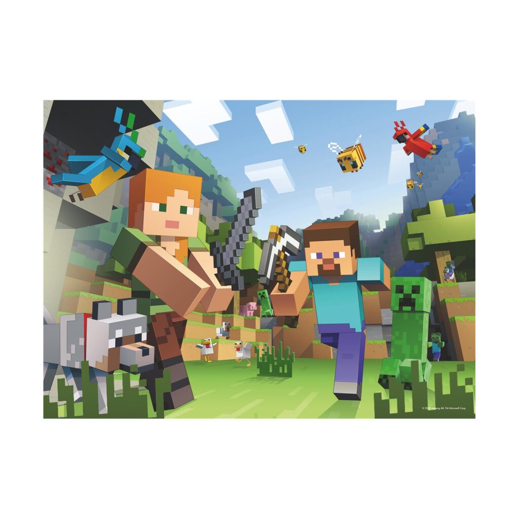 Ravensburger Puzzle: Minecraft – Steve and Alex (100XXLpcs) (12004176)