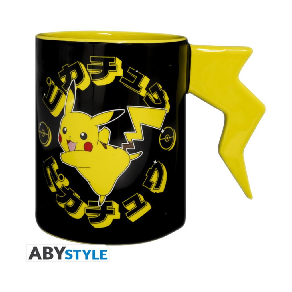 Abysse: Pokemon – Pikachu Lightening Bolt 3D Handle Mug (ABYMUGA345)
