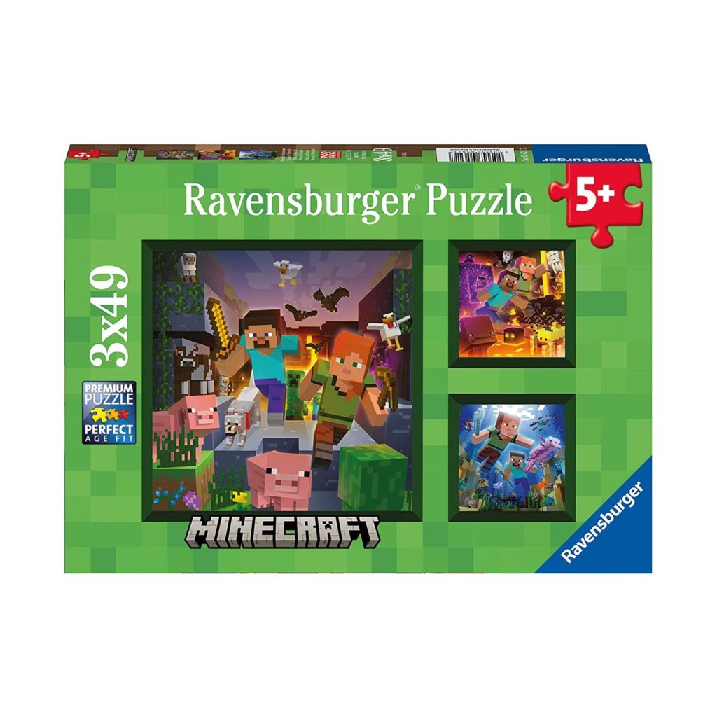 Ravensburger Puzzle: Minecraft Biomes (3×49 pcs) (5621)