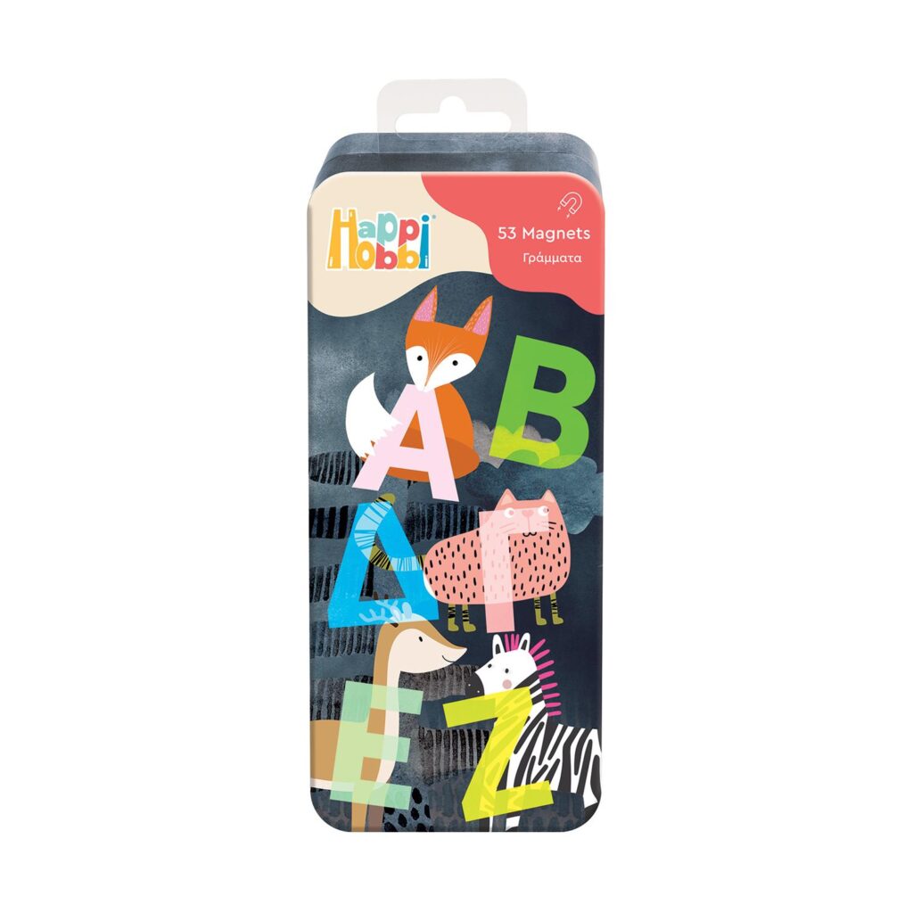 AS Happi Hobbi: Magnet Tin – Γράμματα (1029-64070)