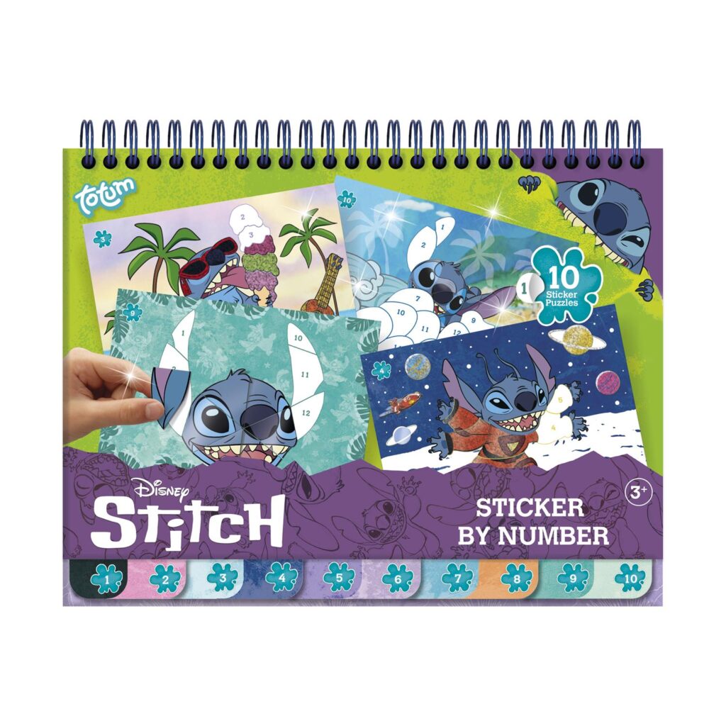 Totum: Disney Stitch – Sticker By Number Pad (TT700123)