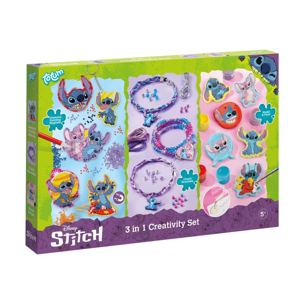 Totum: Disney Stitch – 3 In 1 Creativity Set Model & Paint (TT700161)