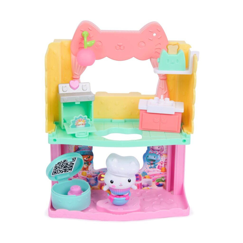 Spin Master Gabby’s Dollhouse Movie: ‘Cakey’s’ Sprinkle – Cake-Static Kitchen Playset (6074281)