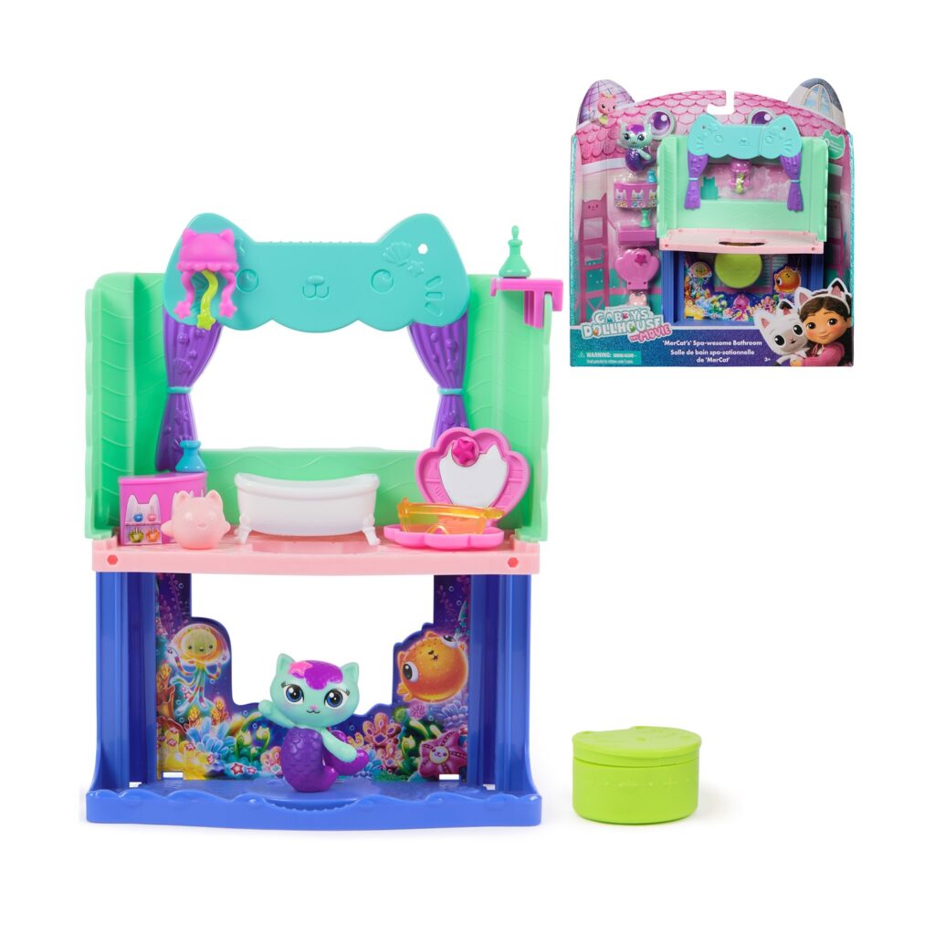 Spin Master Gabby’s Dollhouse Movie: Mercat’s Spa-wesome Bathroom (20151912)