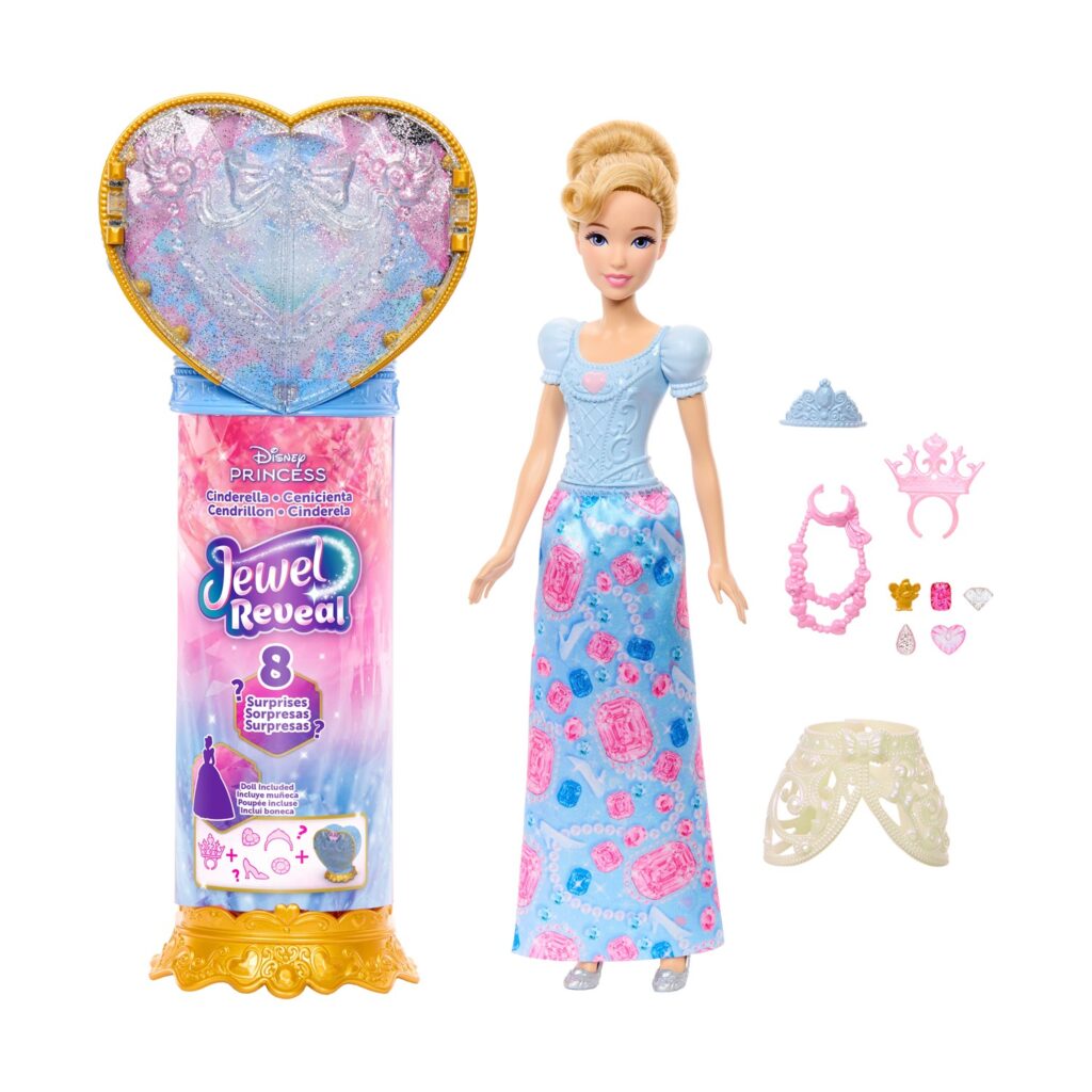 Mattel Disney: Princess Fashion Dolls – Cinderella with Jewelry Box Doll (JHL50)