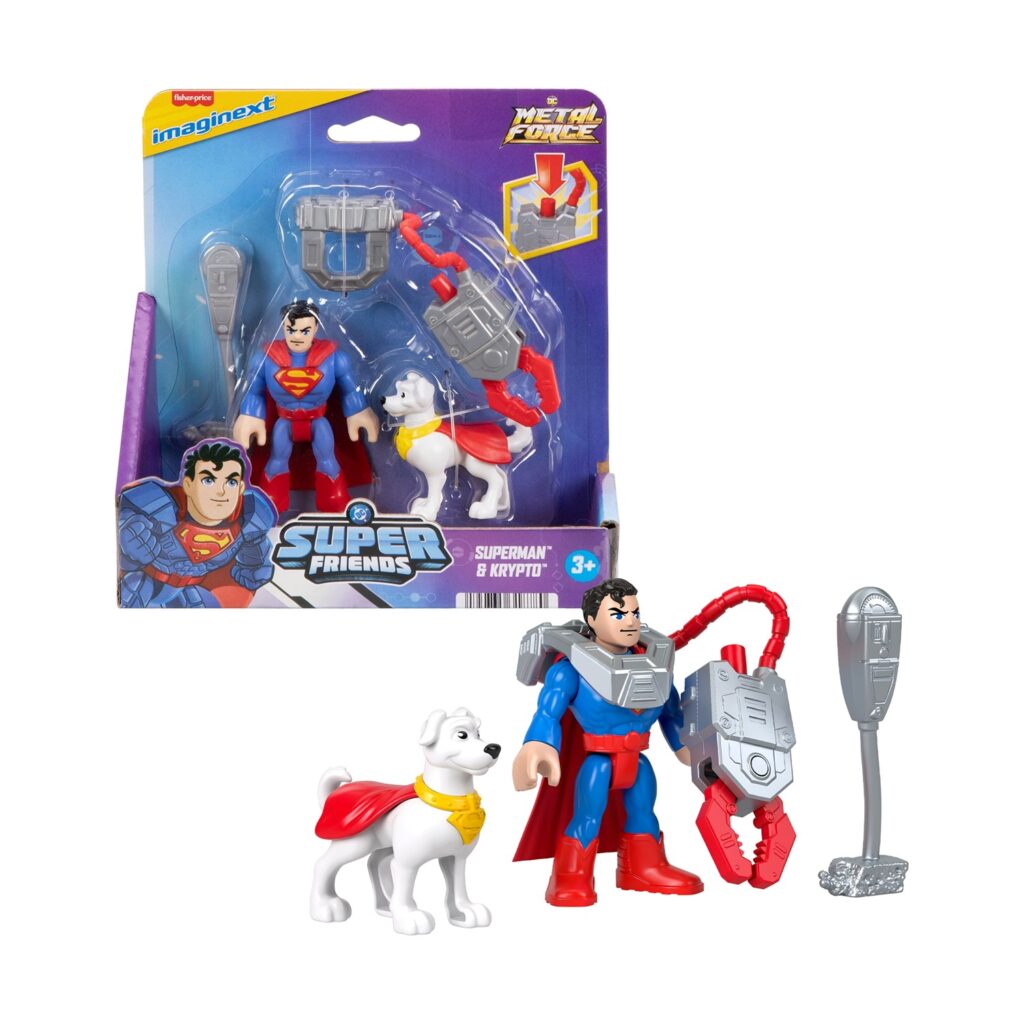 Fisher-Price Imaginext DC: Super Friends Metal Force – Superman & Krypto (JGN60)