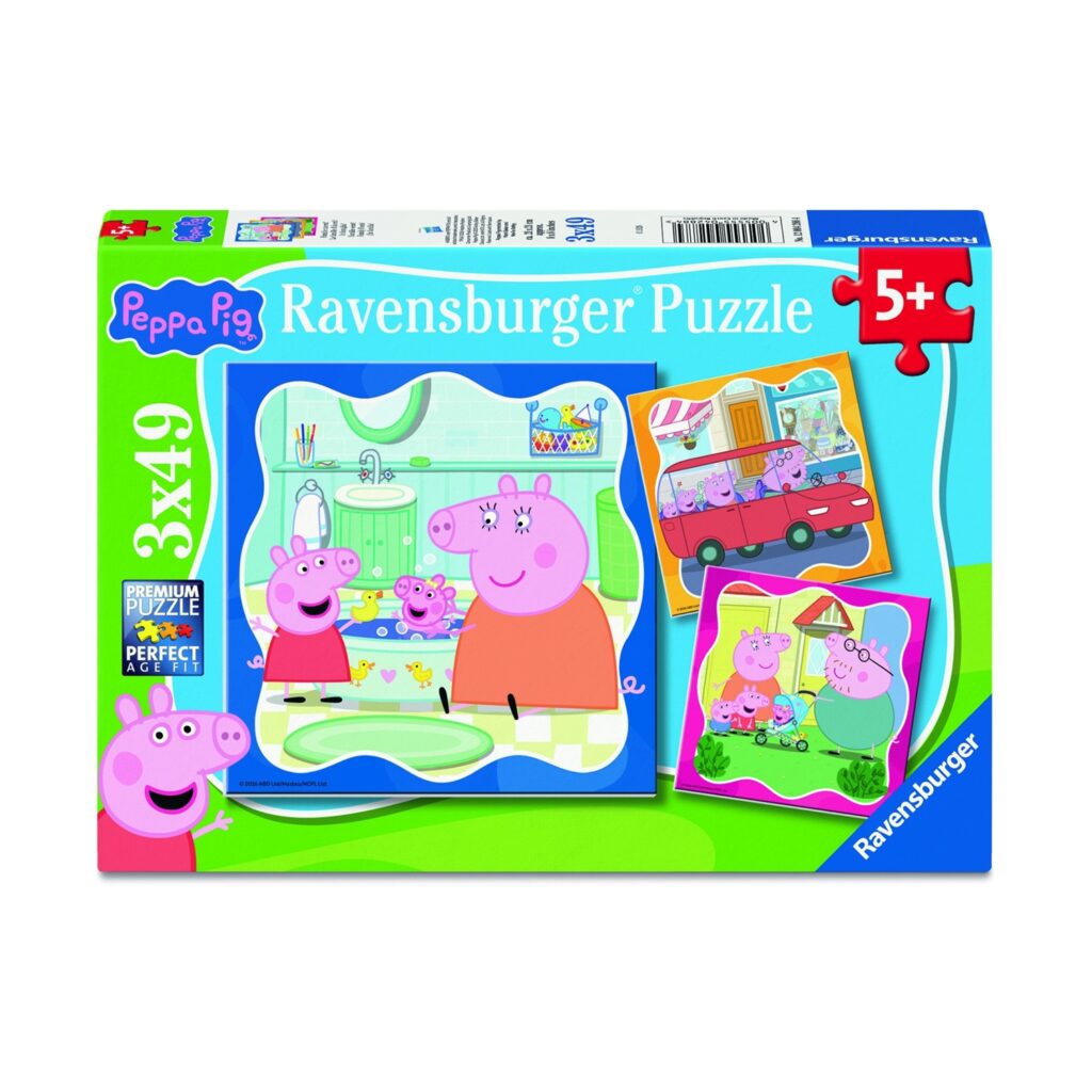 Ravensburger Puzzle: Peppa Pig – Family Firsts! (3x49pcs) (12004288)