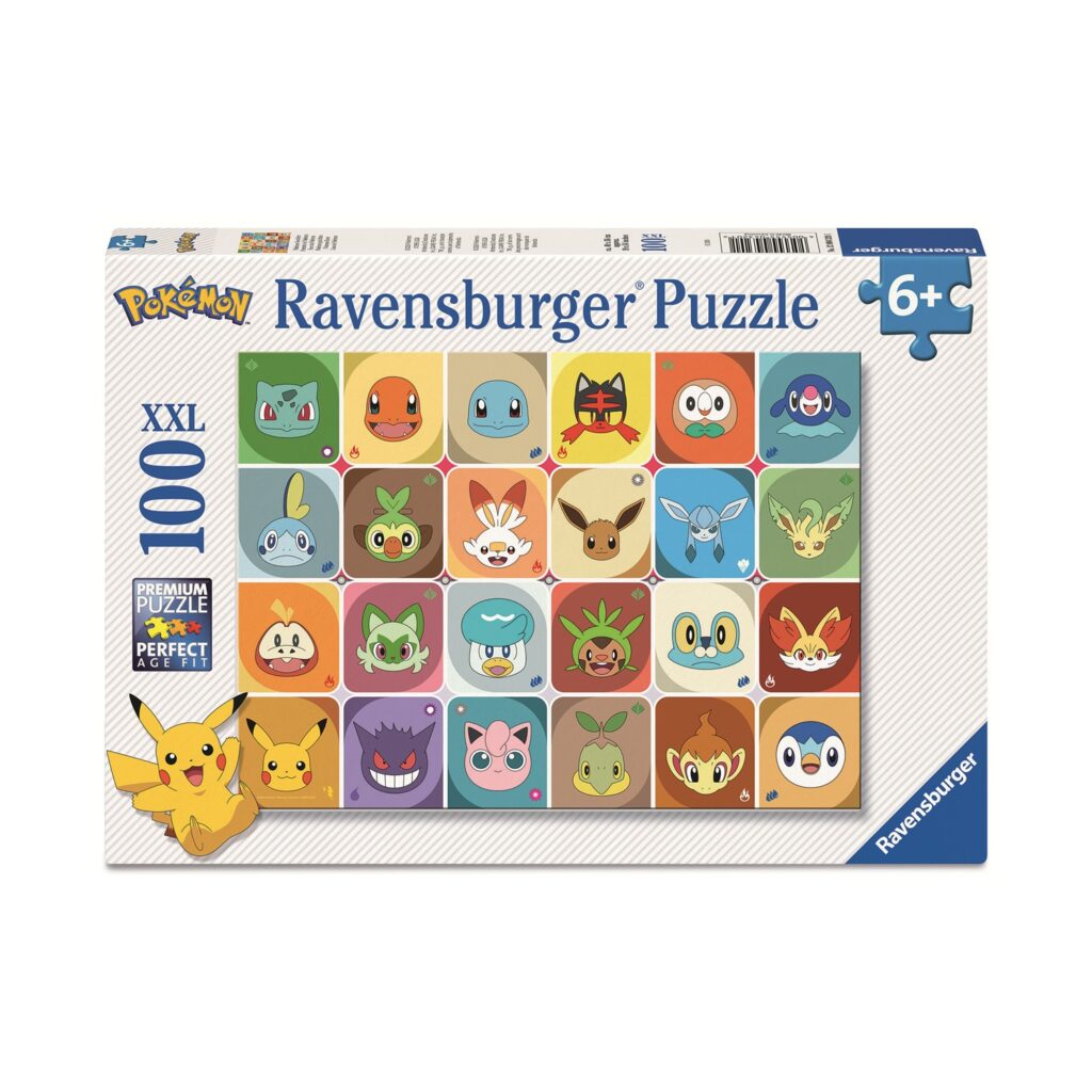 Ravensburger Puzzle Pokemon: Pokemon faces – XXL Puzzle (100pcs) (12004320)