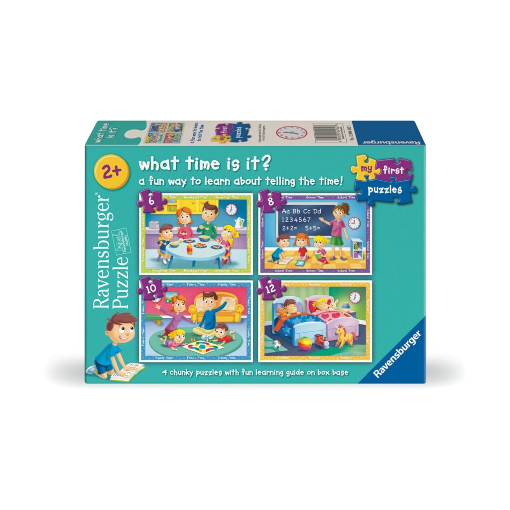 Ravensburger Puzzle: My First Puzzles – A Fun Way to Learn  to Tell the Time (12004162)