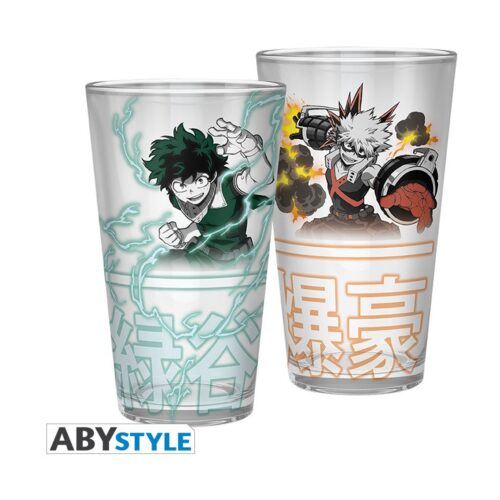 Abysse My Hero Academia: Izuku & Bakugo 400ml Large Glass (ABYVER152)