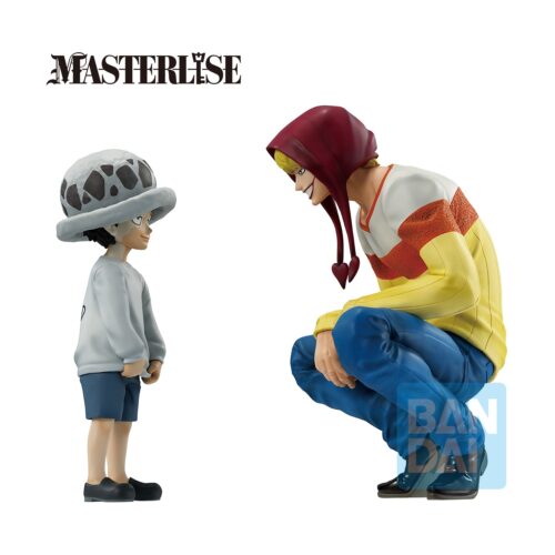 Banpresto Ichibansho: One Piece: The Unbreakable Law – Trafalgar.Law & Corazon Statue (11& 13cm) (68957)