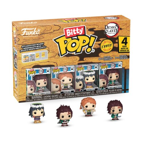 Funko Bitty Pop! 4-Pack: Demon Slayer – Tanjiro Kamado – Sabito – Makomo* (Mystery) Vinyl Figures