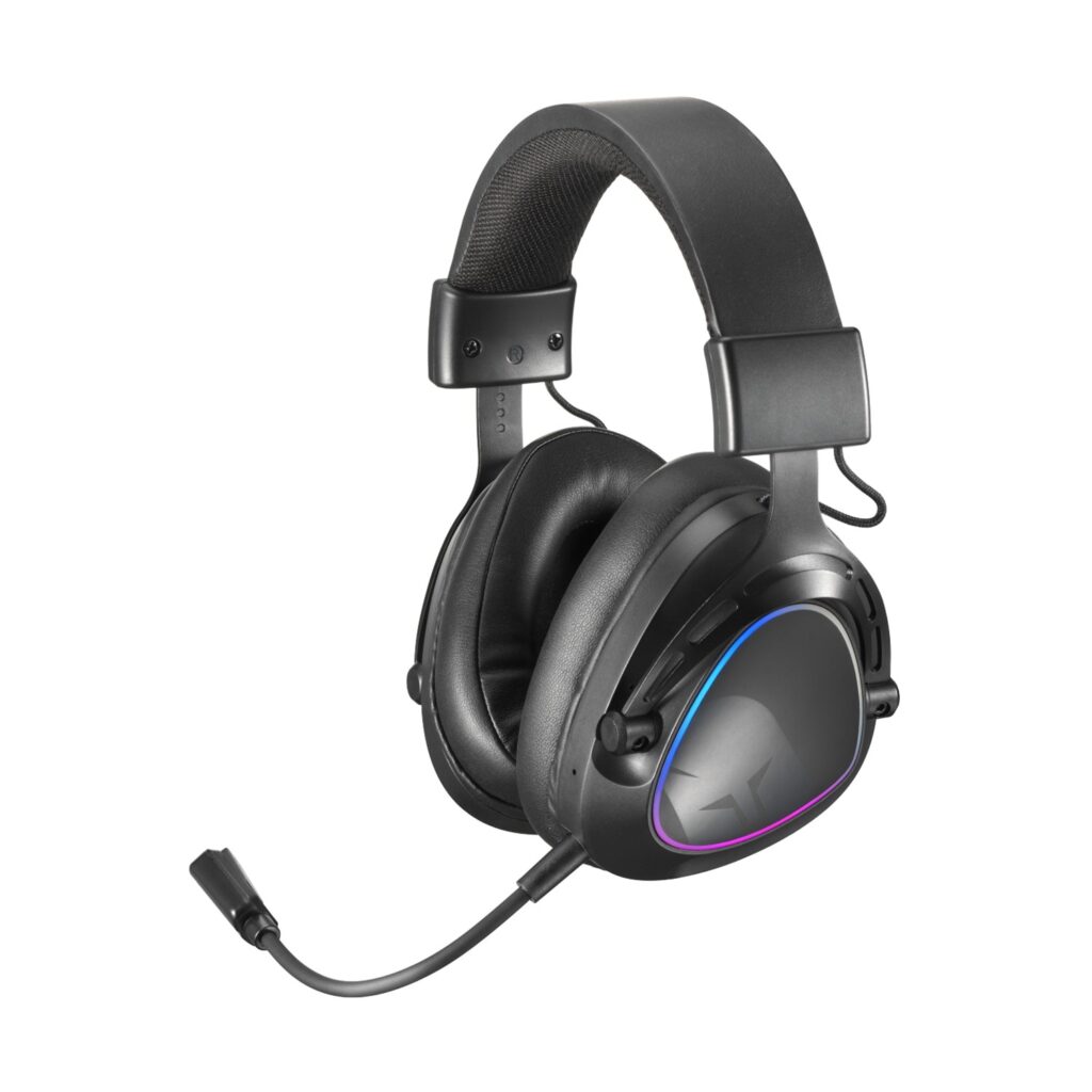Spartan Gear – Erato Wireless Headset (compatible with PC, playstation 4, playstation 5, switch, switch 2) (color: Black)
