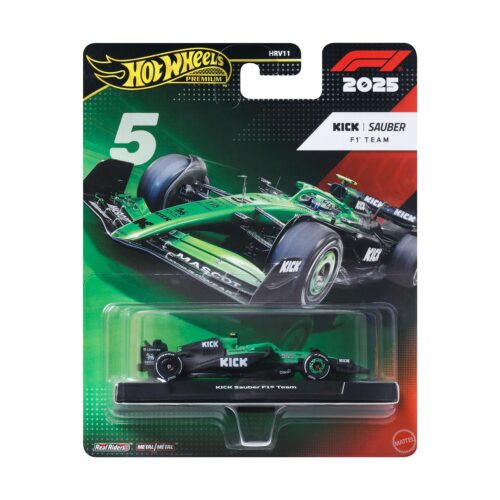 Mattel Hot Wheels Premium: F1 – Kick Sauber F1 Team Vehicle (JKD89)