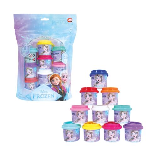AS Disney: Frozen – Dough Polybag With 10 Pots And 3D Caps (1045-03624)
