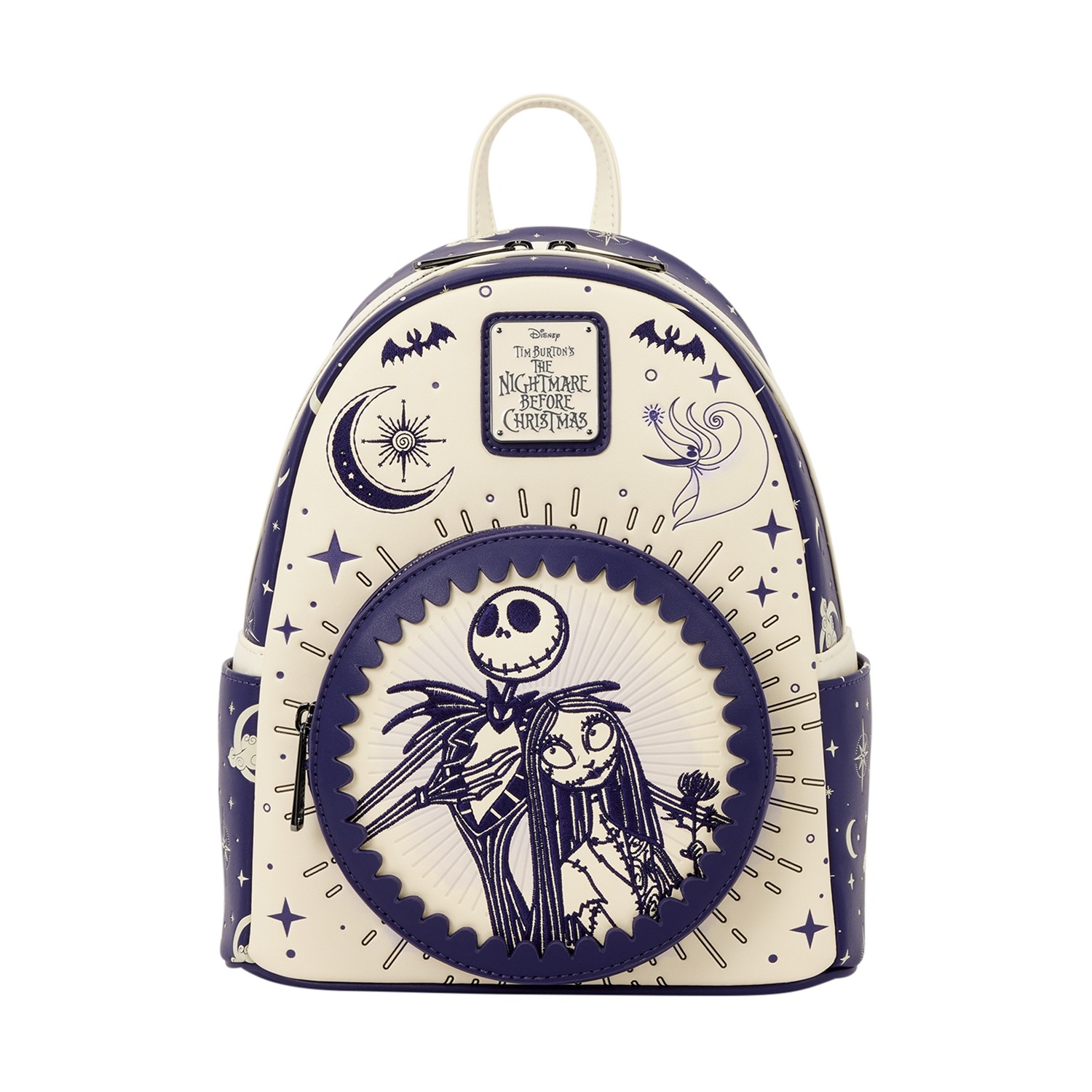 Loungefly Disney: The Nightmare Before Christmas – Jack Skellington & Sally Night Sky Mini Backpack (WDBK4489)