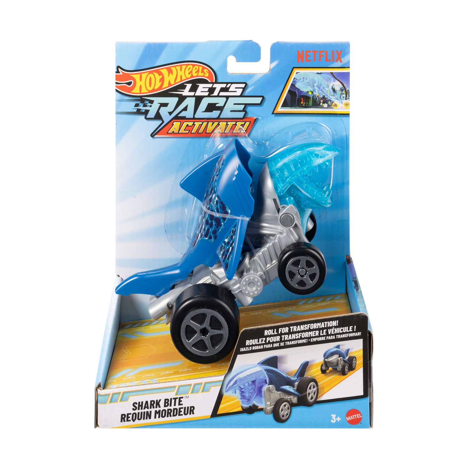 Mattel Hot Wheels: Let's Race Activate - Shark Bite Vehicle (JJX21)