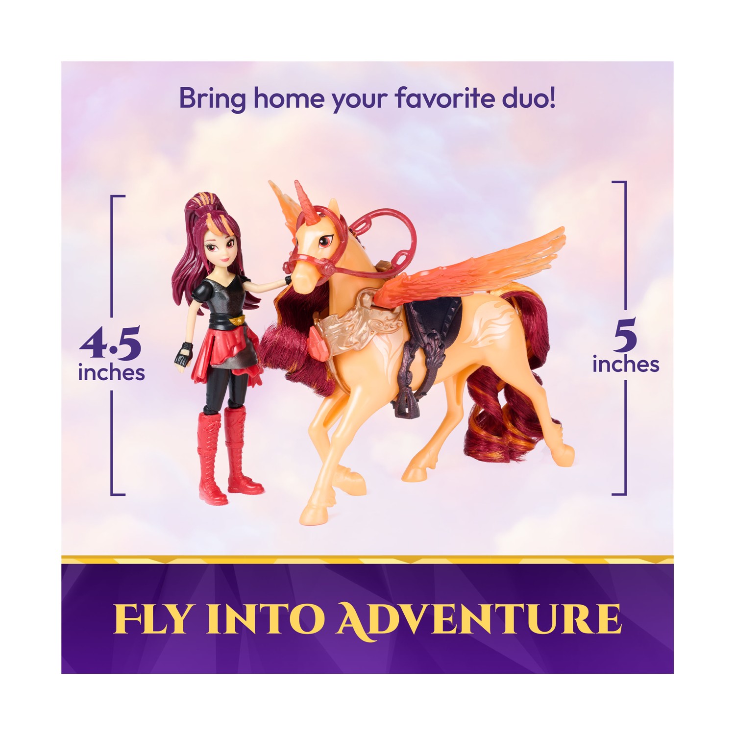 Spin Master Unicorn Academy: Wing Magic Valentina & Cinder Figures (20156168)