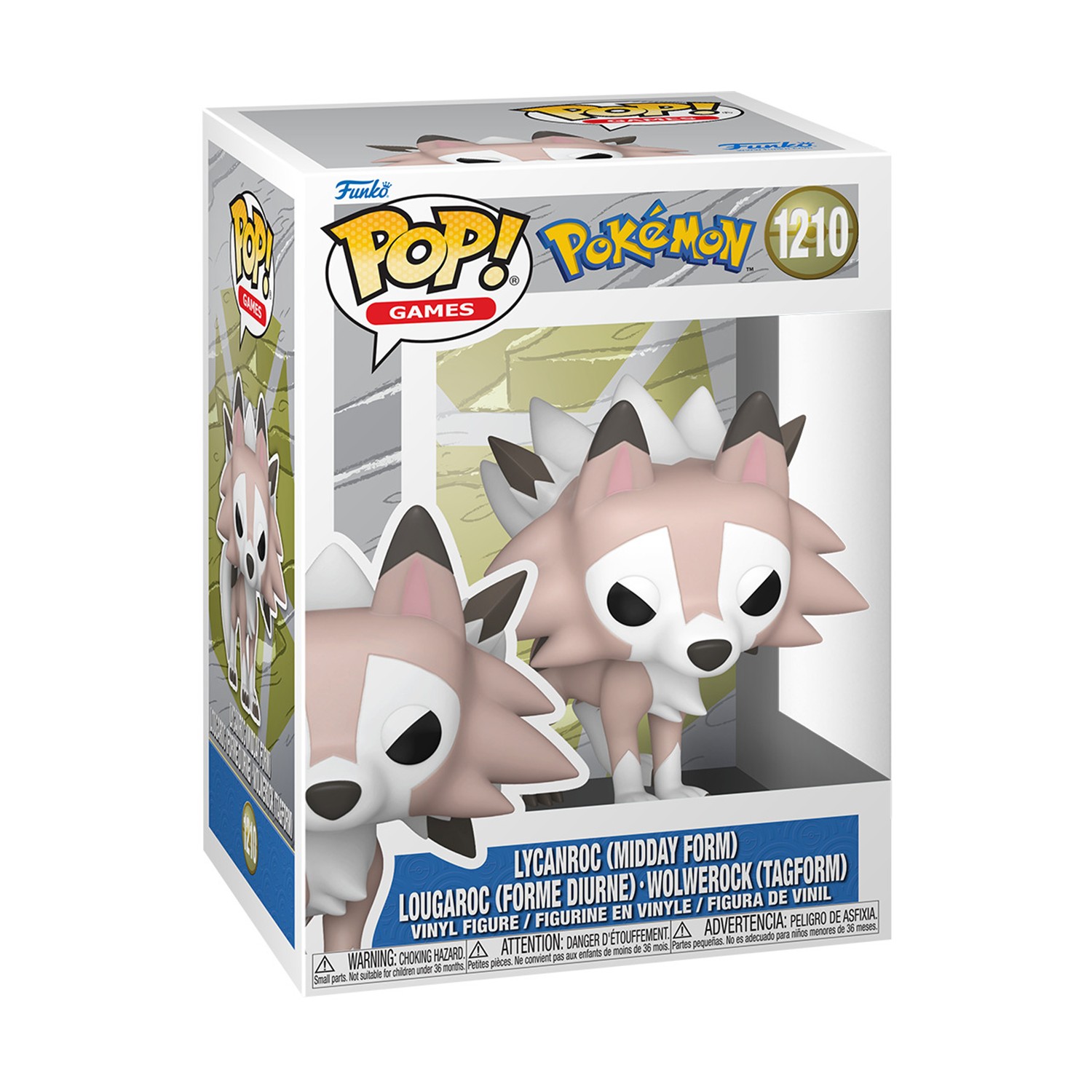 Funko Pop! Games: Pokemon - Lycanroc (Midday Form) #1210 Vinyl Figure