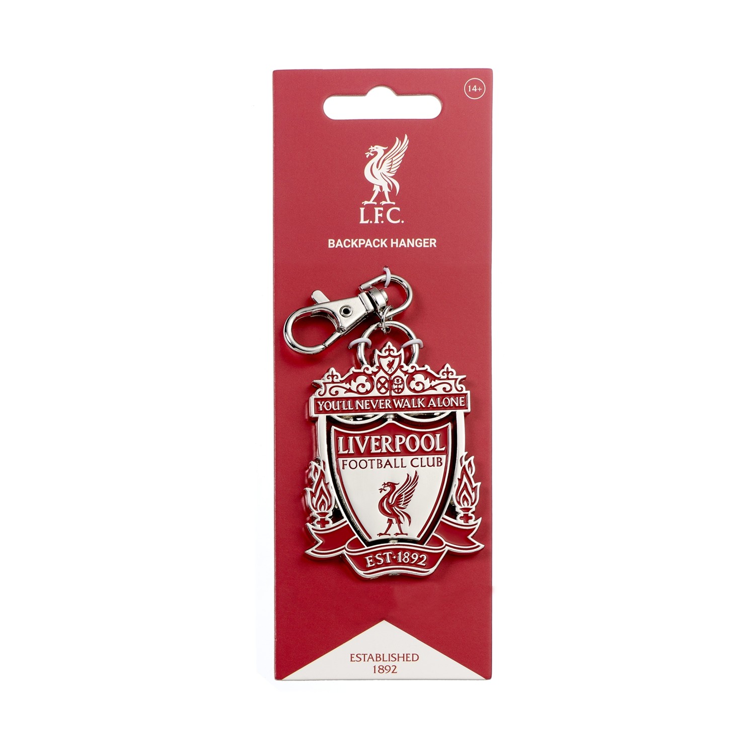 Carat Shop Liverpool FC - Spinning Crest Backpack Hanger (LFCBH001)